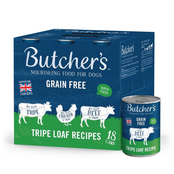 Butcher's Grain Free Tripe Loaf Recipes 18 x 400g || Butcher's || view 2