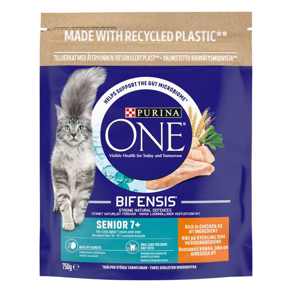 PURINA ONE Senior 7+ Chicken & Whole Grains Dry Cat Food || Purina One || view 2