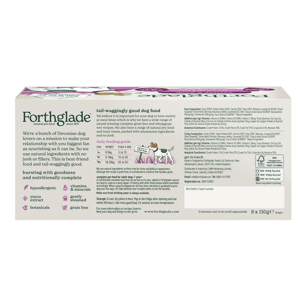 Forthglade Complete Meal Grain-Free Adult Small Dog - Duck & Turkey || Forthglade || view 3