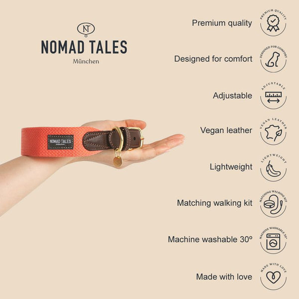Nomad Tales Bloom Collar - Coral || Nomad Tales || view 3