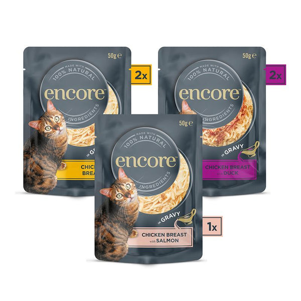 Encore Cat Gravy Pouch Mix Saver Pack 20 x 50g || Encore || view 4