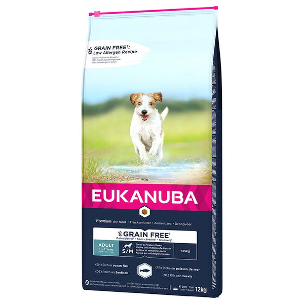 Eukanuba Grain-Free Small & Medium Breed Adult with Ocean Fish || Eukanuba || view 2