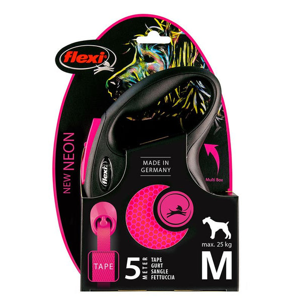 flexi New Neon webbing leash pink, 5 m || flexi || view 6