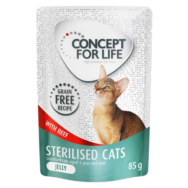 Concept for Life Sterilised Cats Beef Grain-Free - in Jelly || undefined || view 1