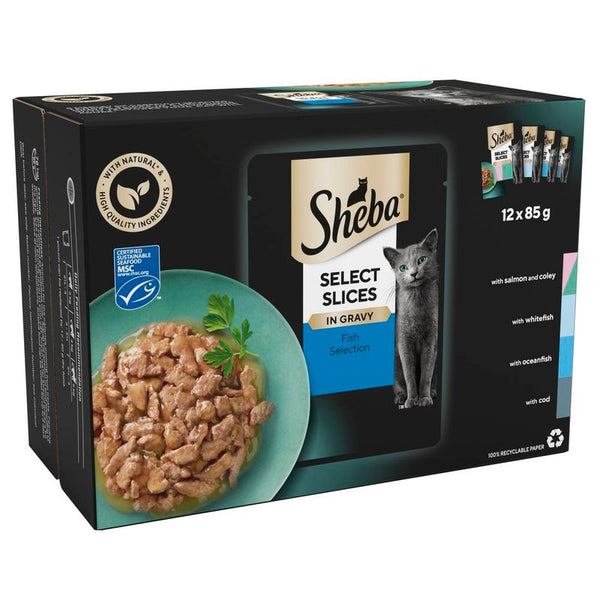 Sheba Pouches Select Slices 12 x 85g || Sheba || view 1