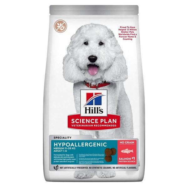 Hill's Science Plan Adult 1+ Hypoallergenic Medium Salmon || Hill's Science Plan || view 1