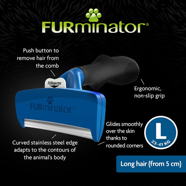 FURminator deShedding Tool L Long Hair || FURminator || view 4