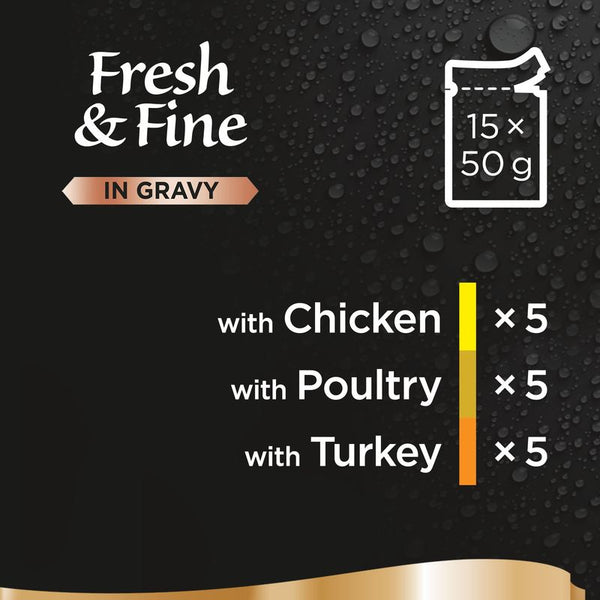 Sheba Fresh & Fine in Gravy Mini Pouches 45 x 50g || Sheba || view 7