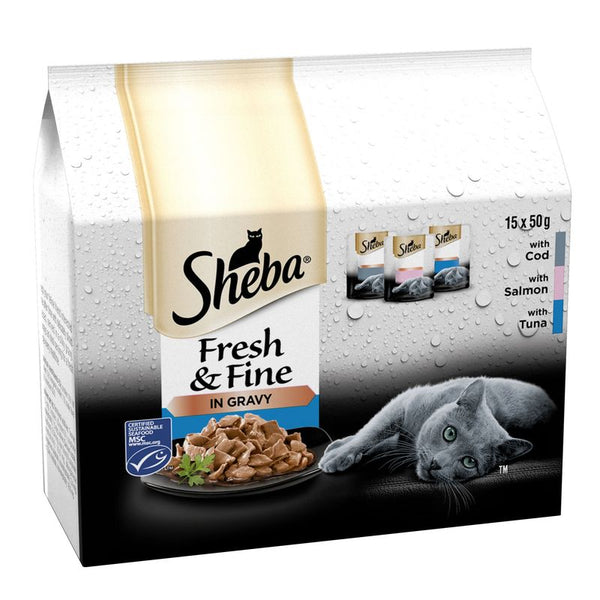 Sheba Fresh & Fine in Gravy Mini Pouches 45 x 50g || Sheba || view 1