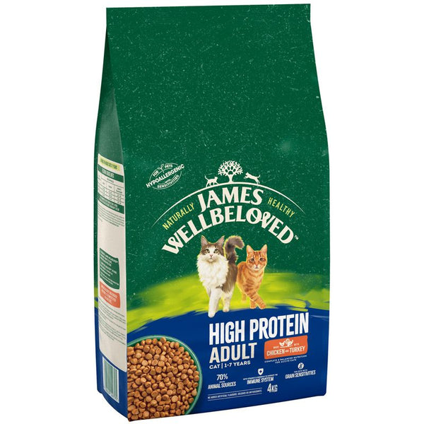 James Wellbeloved Adult Cat Hypoallergenic High Protein - Chicken & Turkey || James Wellbeloved || view 1