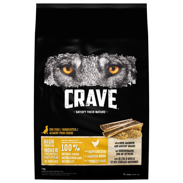 CRAVE Adult with Chicken, Bone Marrow & Ancient Grains Dry Dog Food || Crave || view 3