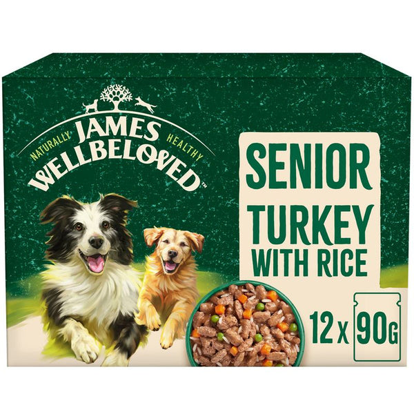 James Wellbeloved Senior Hypoallergenic Pouches – Turkey in Gravy || James Wellbeloved || view 2