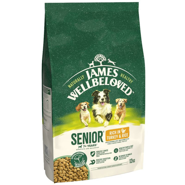 James Wellbeloved Senior Dog Hypoallergenic Turkey & Rice || James Wellbeloved || view 3