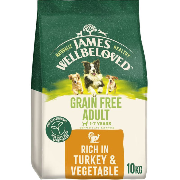 James Wellbeloved Grain Free Adult Dog Hypoallergenic Turkey & Vegetables || James Wellbeloved || view 4