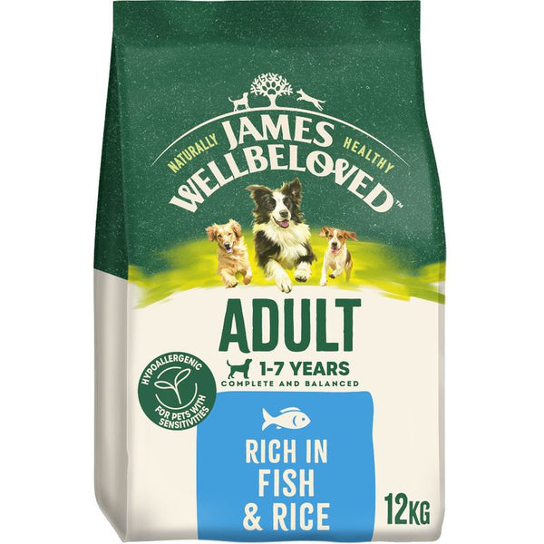 James Wellbeloved Adult Hypoallergenic- Fish & Rice || James Wellbeloved || view 2