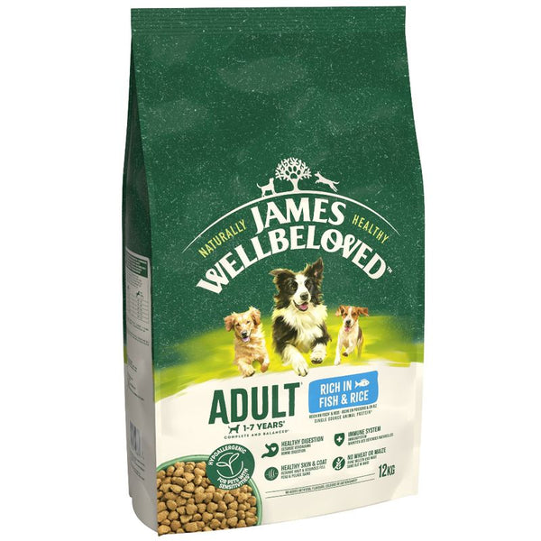 James Wellbeloved Adult Hypoallergenic- Fish & Rice || James Wellbeloved || view 1