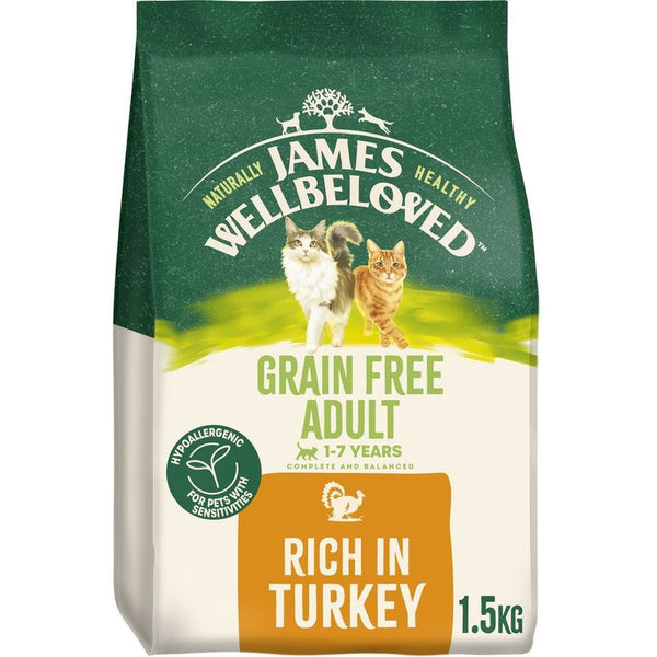 James Wellbeloved Grain Free Adult Cat Hypoallergenic Turkey || James Wellbeloved || view 2