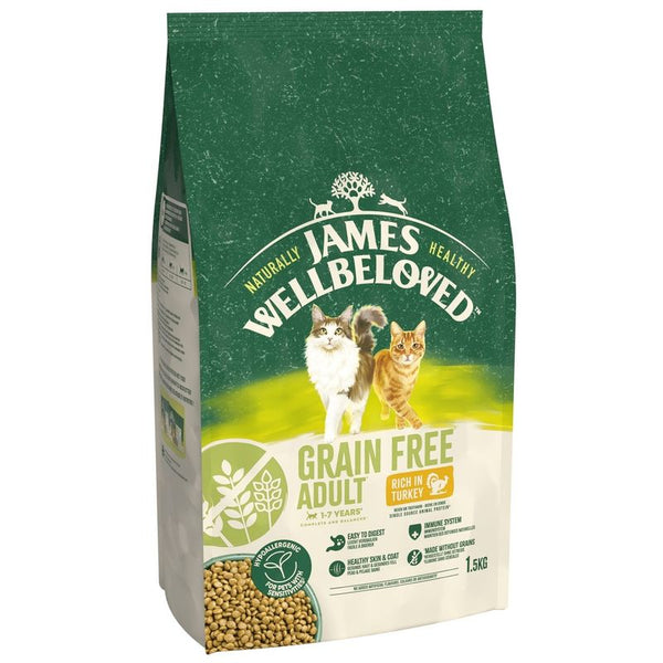 James Wellbeloved Grain Free Adult Cat Hypoallergenic Turkey || James Wellbeloved || view 1