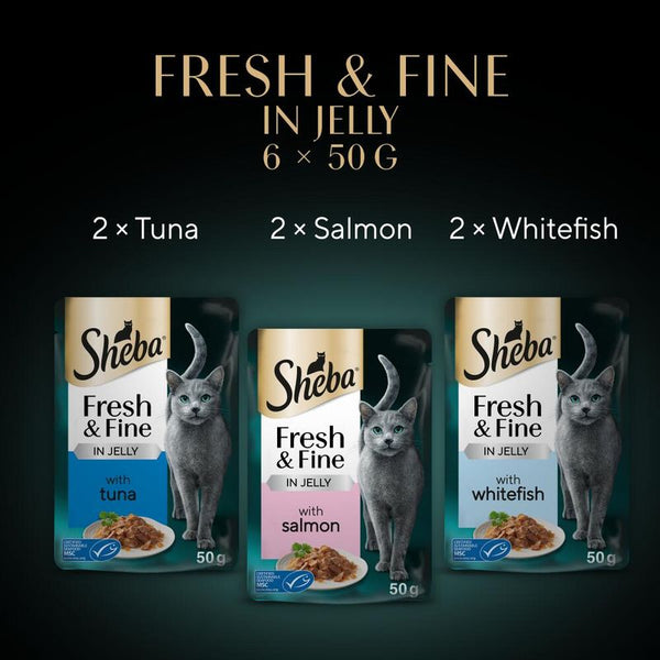 Sheba Fresh & Fine in Jelly Mini Pouches Saver Pack 12 x 50g || Sheba || view 26