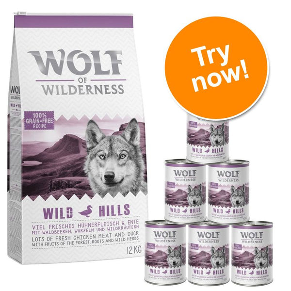 Wolf of Wilderness Trial Pack: Dry & Wet Food || Wolf of Wilderness || view 1
