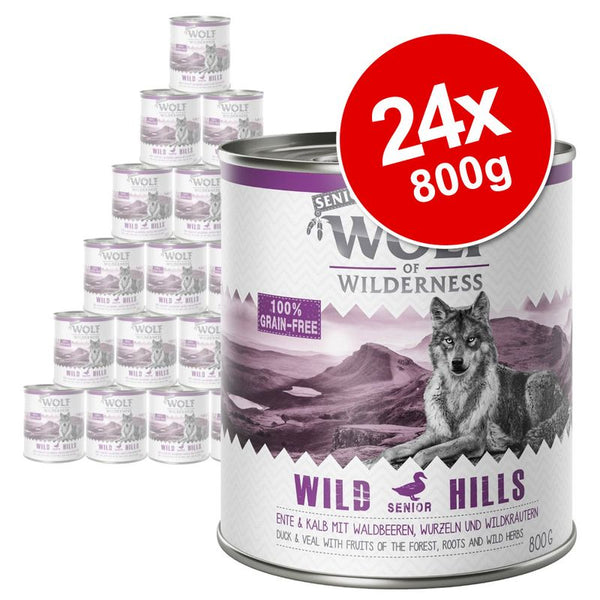 Wolf of Wilderness Senior Duo-Protein Recipe Saver Pack 24 x 800g || Wolf of Wilderness || view 1