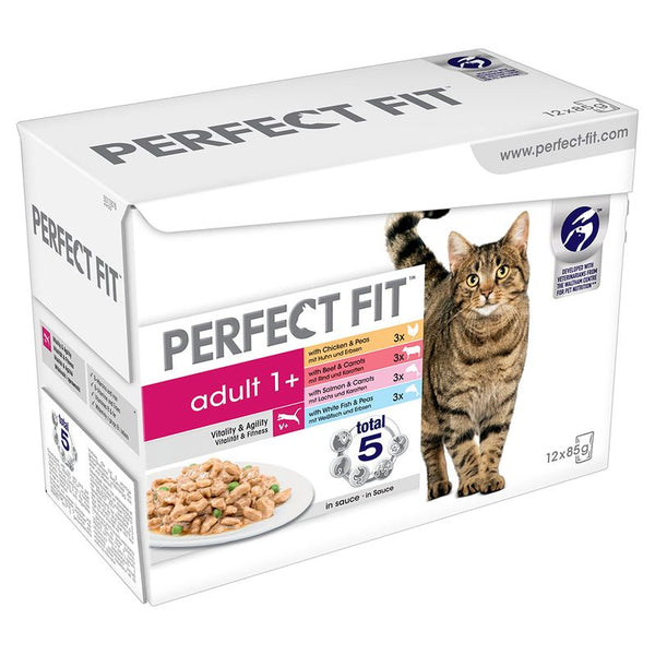 Perfect Fit Adult 1+ Pouches – Meat & Fish in Sauce || undefined || view 2