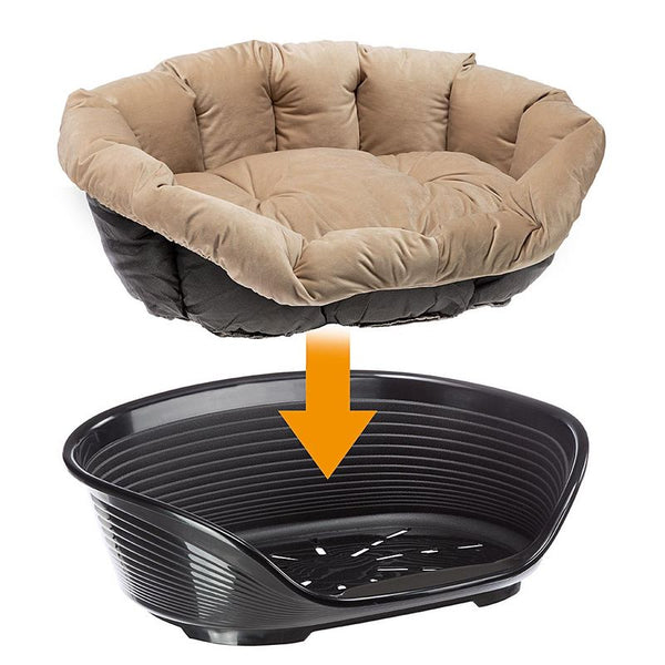 Ferplast Siesta Deluxe Dog Basket - Black || ferplast || view 5