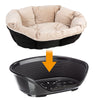 Ferplast Siesta Deluxe Dog Basket - Black || ferplast || view 3
