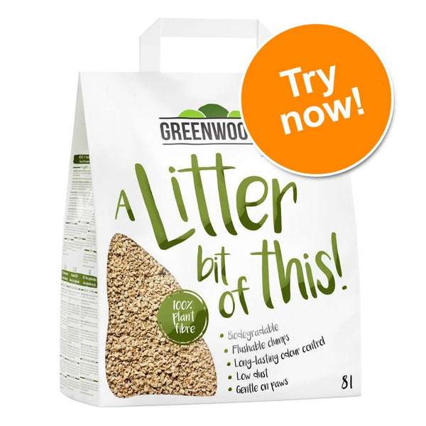 Greenwoods Plant Fibre Natural Clumping Litter Trial Pack || Greenwoods || view 1