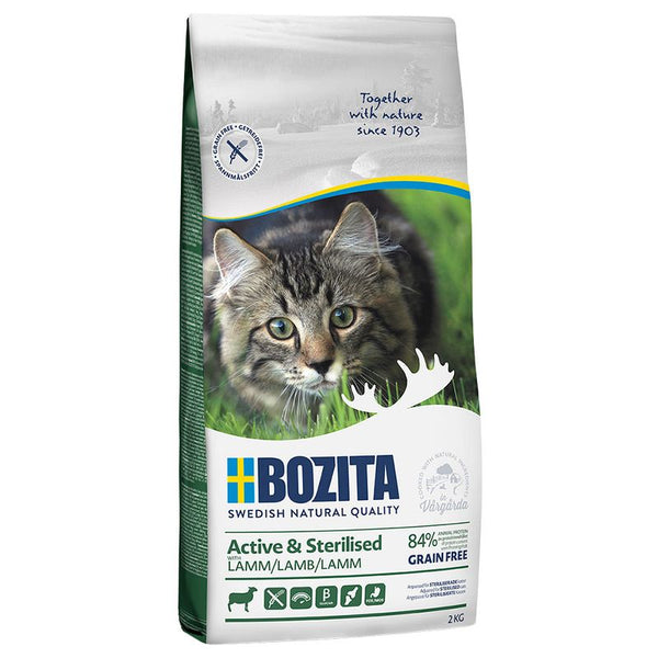 Bozita Grain Free Active & Sterilised Dry Cat Food - Lamb || Bozita || view 1