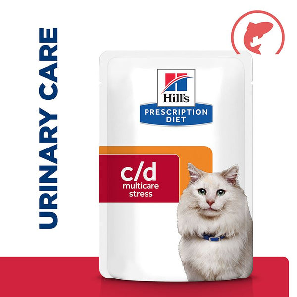 Hill's Prescription Diet Feline c/d Urinary Stress - Salmon || undefined || view 1
