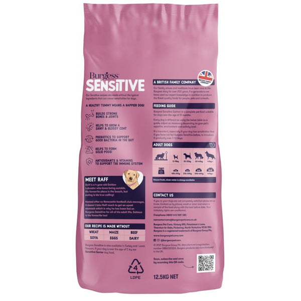 Burgess Sensitive Adult Dog Salmon || Burgess || view 3