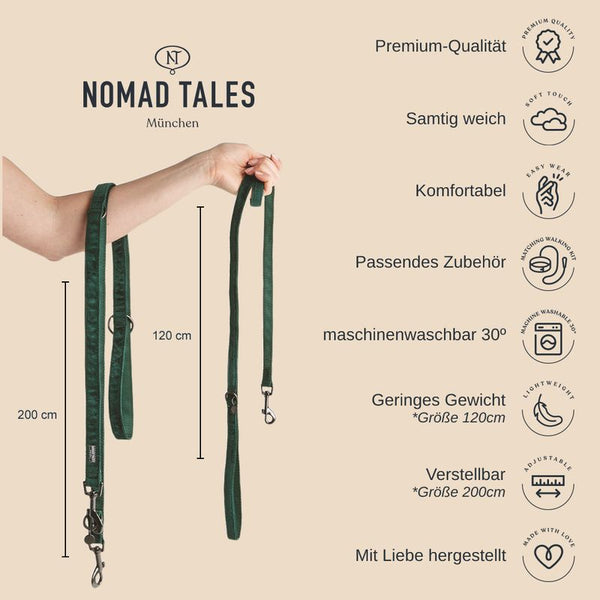 Nomad Tales Blush Dog Leash, taupe || Nomad Tales || view 3