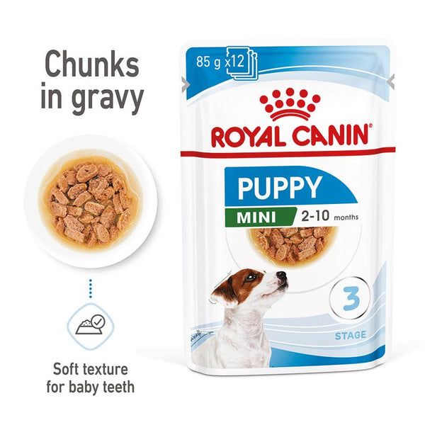 Royal Canin Mini Puppy in Gravy || Royal Canin Size || view 1