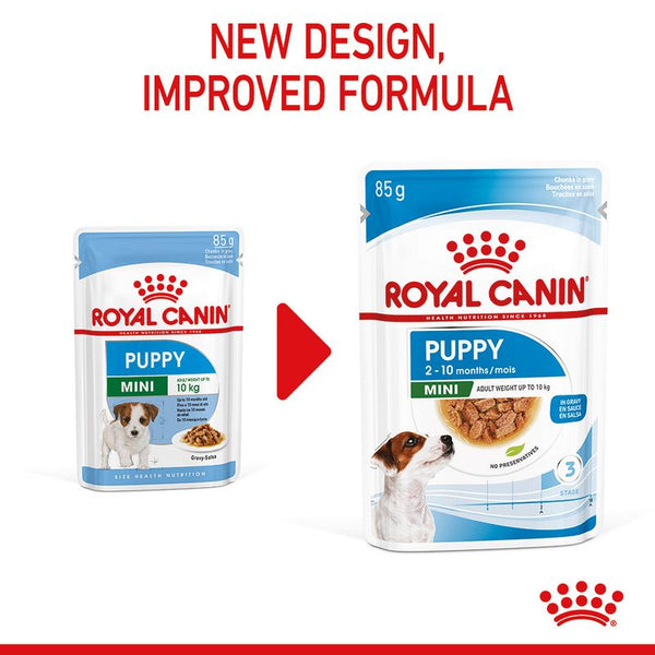 Royal Canin Mini Puppy in Gravy || Royal Canin Size || view 4