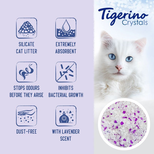 Tigerino Crystals Cat Litter - Lavender Scent || undefined || view 2