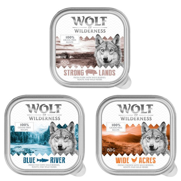 6 x 150gWolf of Wilderness Adult Wet Dog Food - 10% Off! * || Wolf of Wilderness || view 1