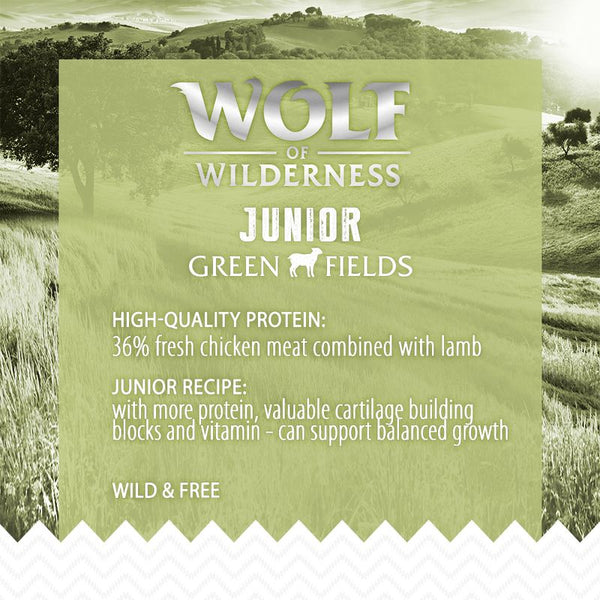Wolf of Wilderness Junior 'Green Fields' - Lamb || Wolf of Wilderness || view 4