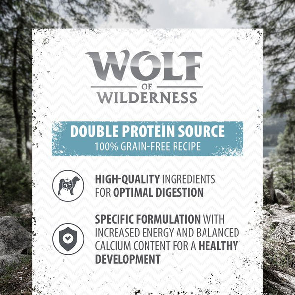 Wolf of Wilderness Junior Duo-Protein Recipe 6 x 400g || Wolf of Wilderness || view 4