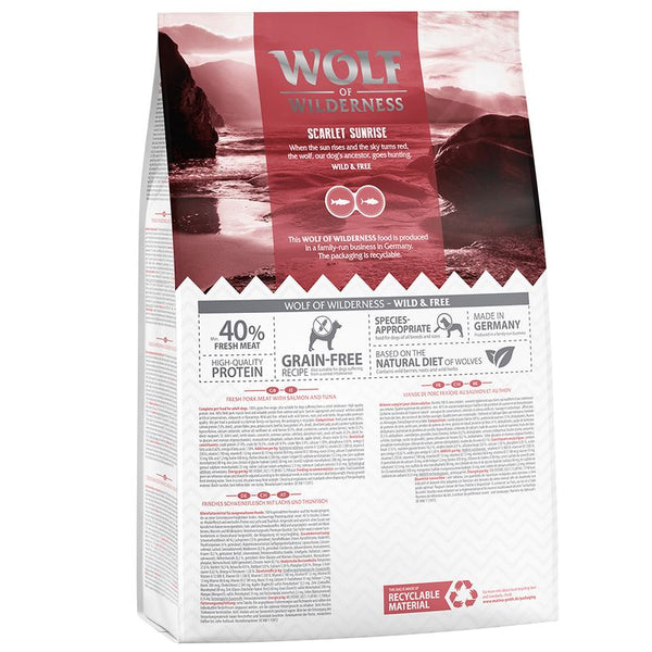Wolf of Wilderness Adult "Scarlet Sunrise" - Salmon & Tuna || Wolf of Wilderness || view 8