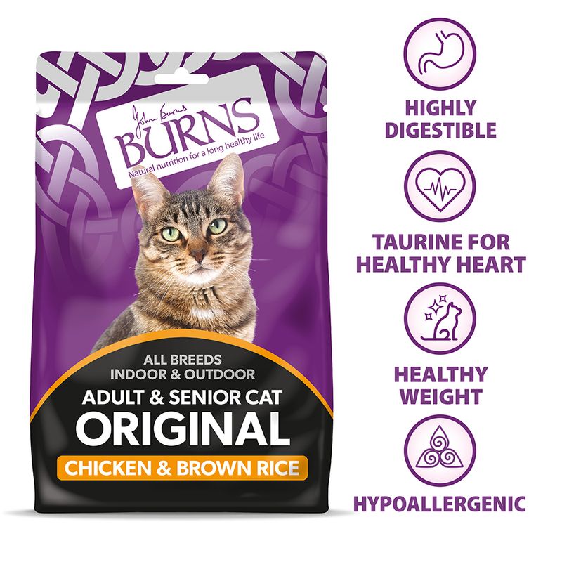 Burns Adult & Senior Cat Original Chicken & Brown Rice || Burns || view 3