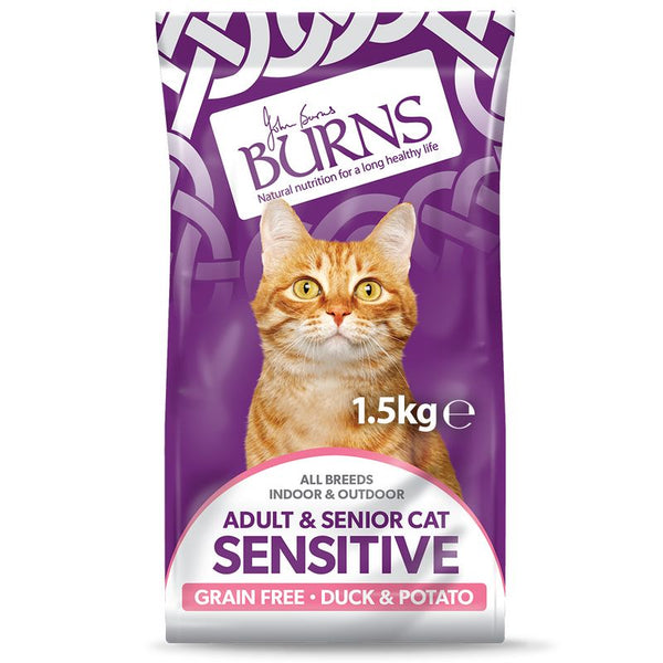 Burns Adult & Senior Cat Sensitive Grain-Free Duck & Potato || Burns || view 14