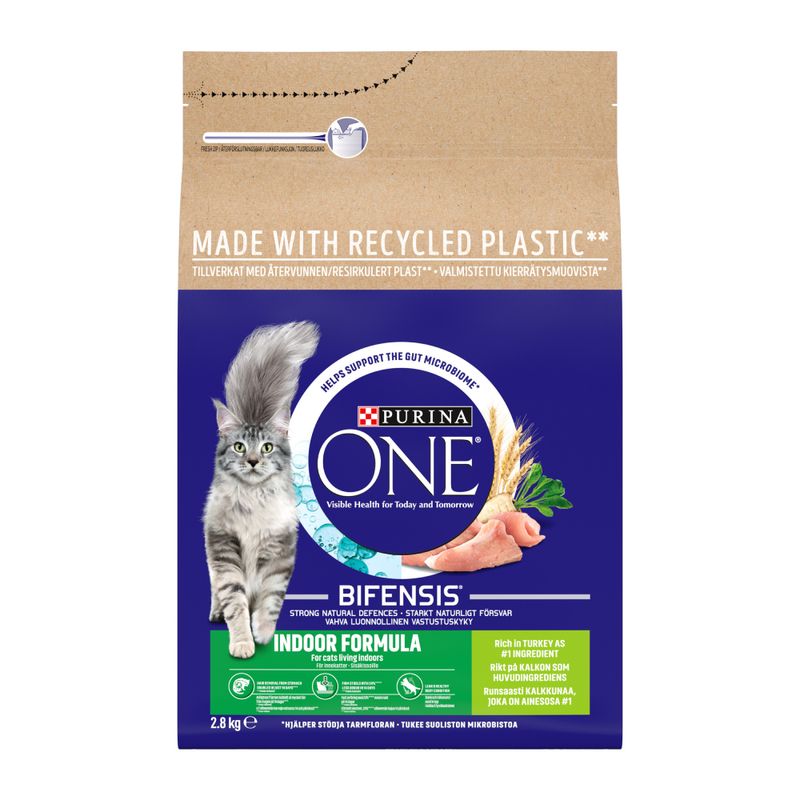 PURINA ONE Indoor Formula Turkey & Whole Grains Dry Cat Food || Purina One || view 4