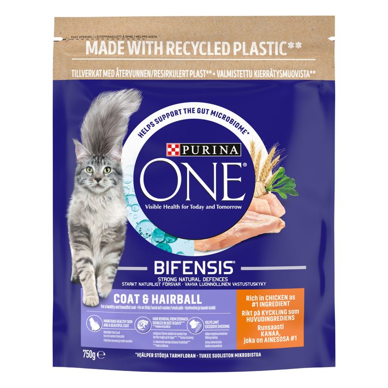 PURINA ONE Coat & Hairball Chicken & Whole Grains Dry Cat Food || Purina One || view 2