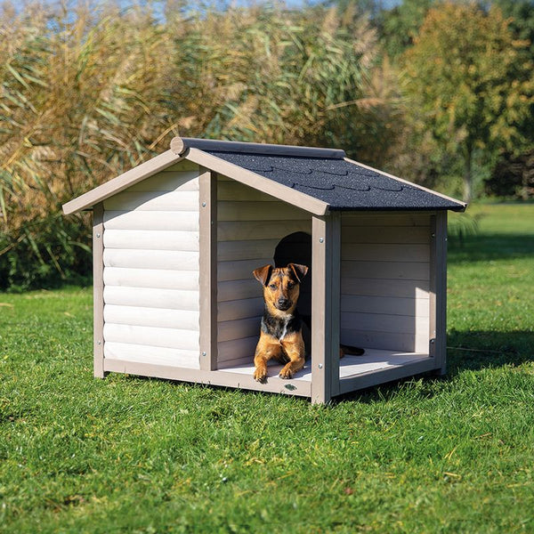Trixie Natura Log Cabin with Porch Dog Kennel || Trixie Natura || view 1