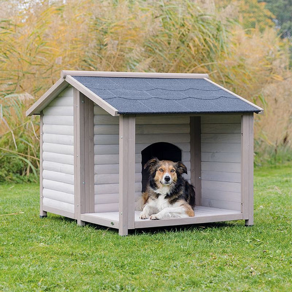 Trixie Natura Log Cabin with Porch Dog Kennel || Trixie Natura || view 3