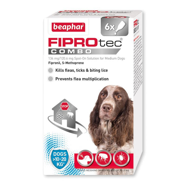beaphar FIPROtec® COMBO Flea & Tick Spot-On for Dogs - M (10-20kg) || beaphar || view 2