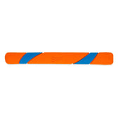 Chuckit! orange and blue throwing toy with elongated shape, suitable for interactive play.