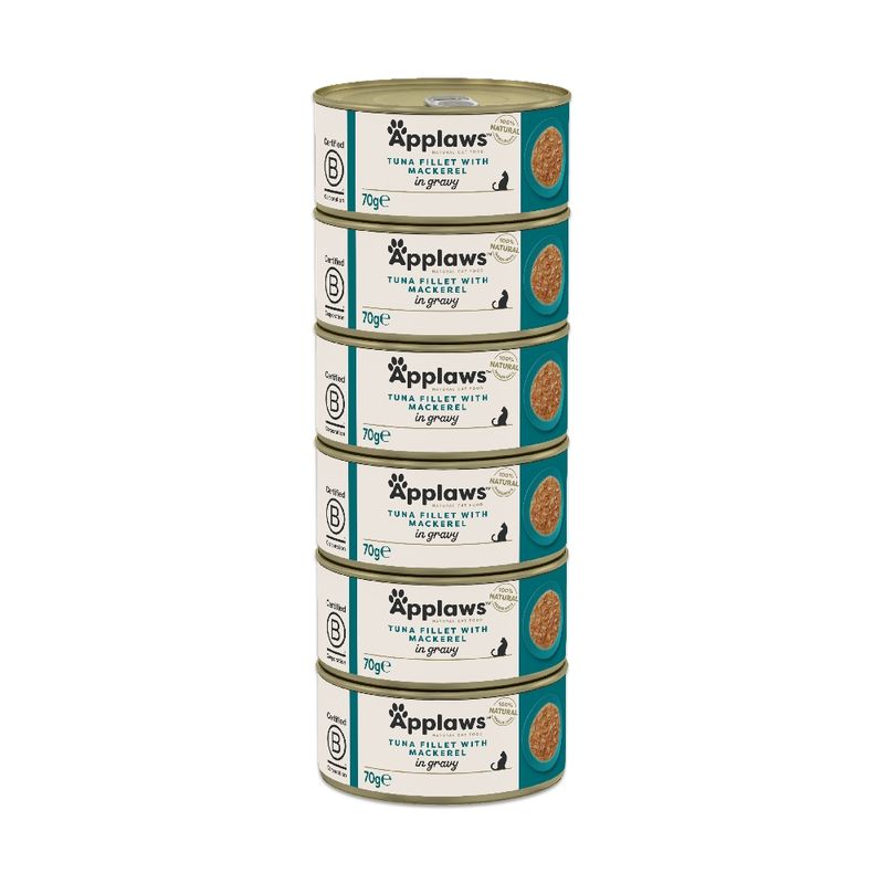 Applaws Adult Cat Cans Tuna in Gravy 70g