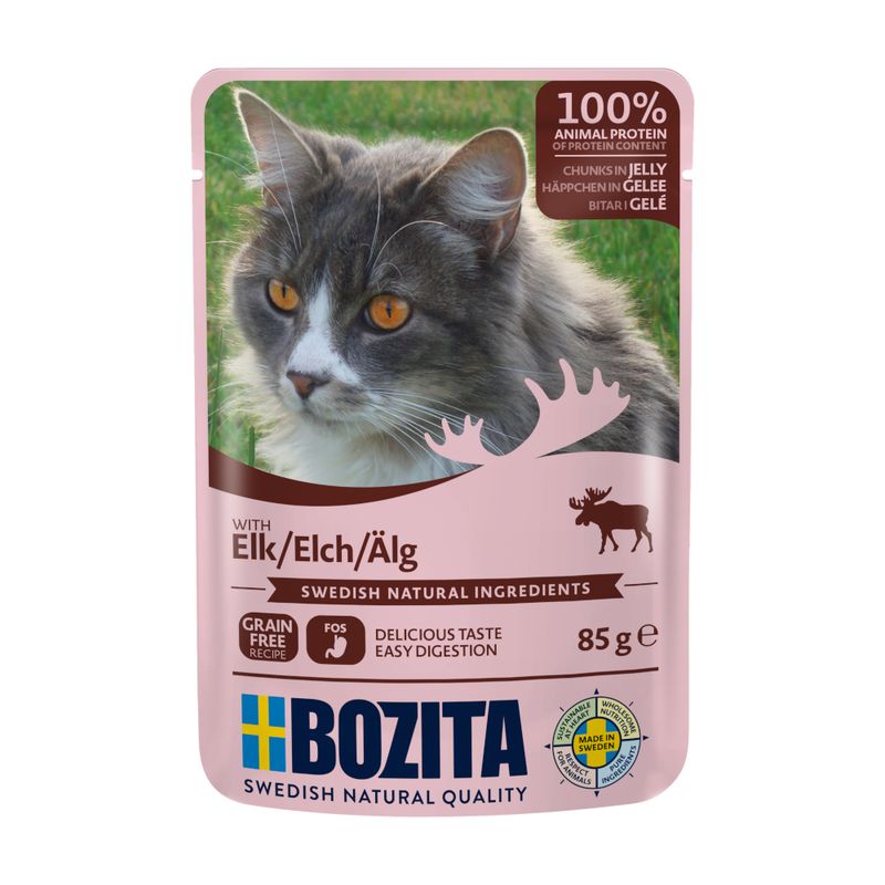 Bozita Chunks in Jelly Pouches 12 x 85g || undefined || view 9